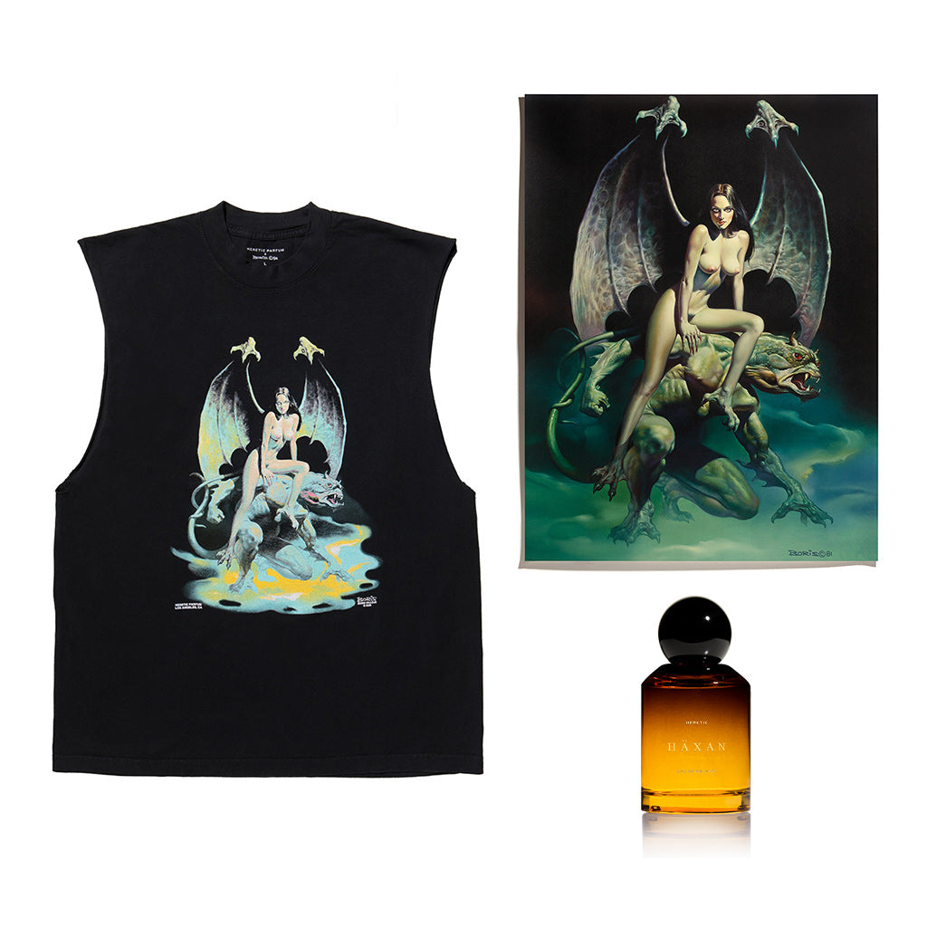 Incubus sleeveless shirt, poster, and Haxan 100ml perfume bundle
